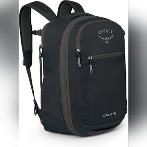 Black And Grey Osprey 26+6 Expandable Daylight Backpack/Travel Pack